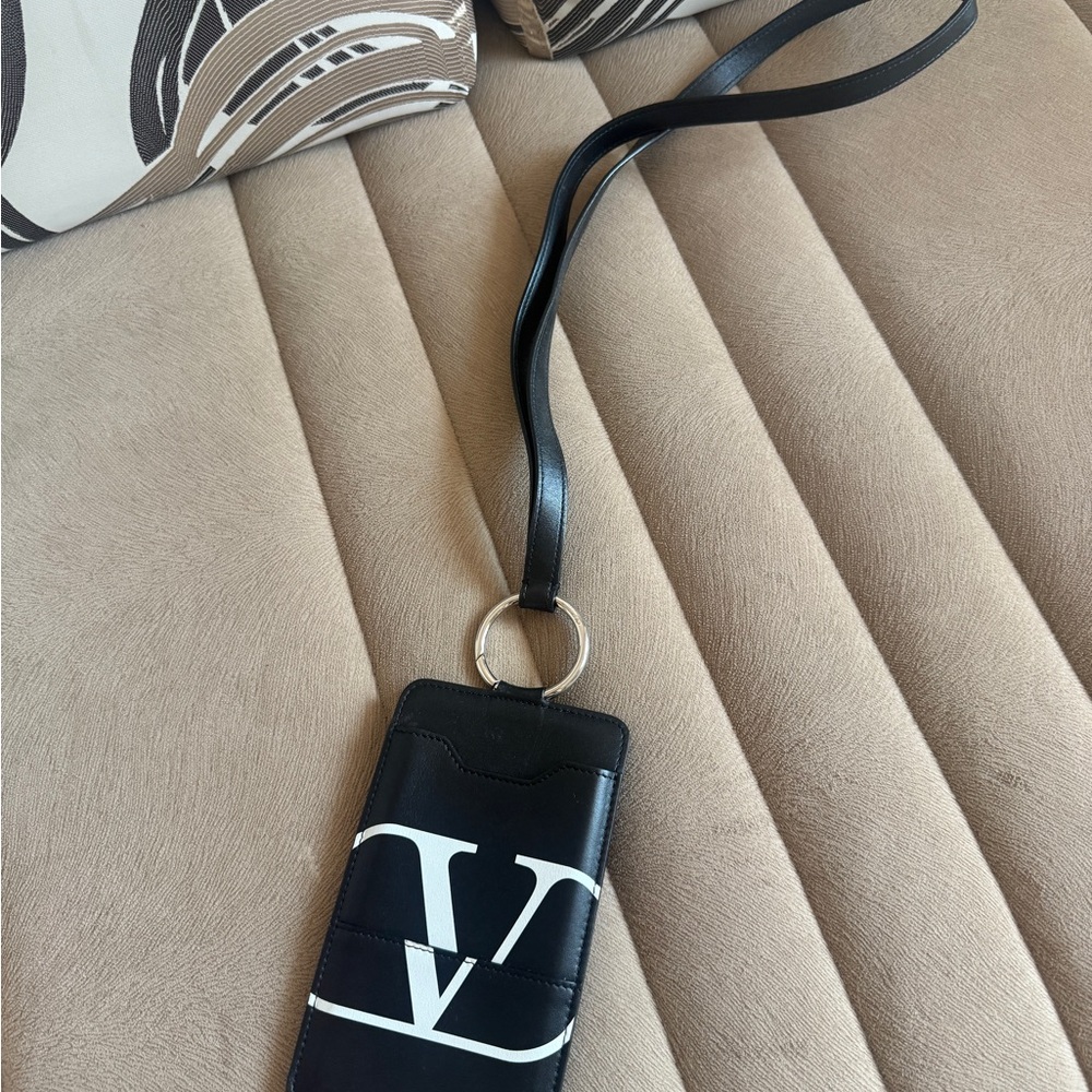 Valentino leather card holder